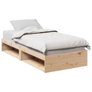vidaXL Dagbädd utan madrass 80x200 cm massiv furu