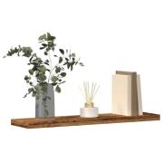 vidaXL Vägghyllor 4 st åldrat trä 40x20x1,5 cm konstruerat trä