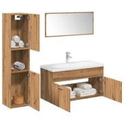 vidaXL Badrumsmöbler set 5 delar artisan ek konstruerat trä
