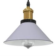 vidaXL Taklampa höjdjusterbar E27 glansgrå Ø 22 cm metall