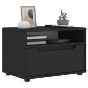 vidaXL TV-bänk VISNES svart 60x40x38 cm konstruerat trä