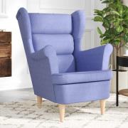 vidaXL Fåtölj Jeans Blå 74x84x100 cm tyg