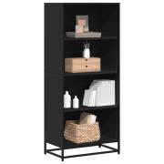 vidaXL Bokhylla svart 60x35x139 cm konstruerat trä