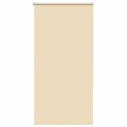 vidaXL Rullgardin mörkläggningsbeige 70x130 cm tyg bredd 65,7 cm