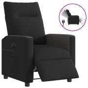vidaXL Elektrisk reclinerfåtölj svart tyg