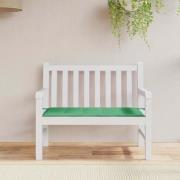 vidaXL Bänkdyna för trädgården grön 120x50x4 cm oxfordtyg