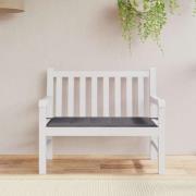 vidaXL Bänkdyna för trädgården antracit 100x50x4 cm oxfordtyg