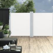 vidaXL Infällbar sidomarkis dubbel 170x600 cm gräddvit