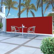 vidaXL Infällbar sidomarkis 160 x 500 cm röd