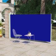 vidaXL Infällbar sidomarkis 160x300 cm blå