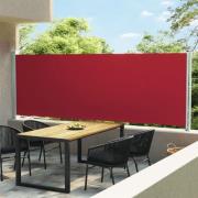 vidaXL Infällbar sidomarkis 160x600 cm röd