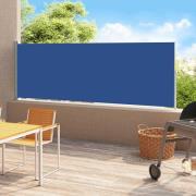 vidaXL Infällbar sidomarkis 180x500 cm blå
