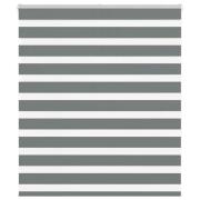 vidaXL Rullgardin zebra mörkgrå 120x150 cm tyg bredd 115,9cm polyester