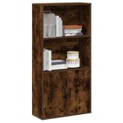 vidaXL Bokhylla rökfärgad ek 60x24x120 cm konstruerat trä