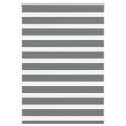 vidaXL Rullgardin zebra mörkgrå 110x100 cm tyg bredd 105,9cm polyester