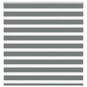vidaXL Rullgardin zebra mörkgrå 140x150 cm tyg bredd 135,9cm polyester