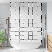 vidaXL Rullgardin för dusch 160x240 cm tyg bredd 156 cm