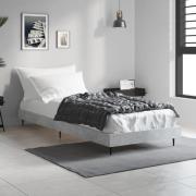 vidaXL Sängram betonggrå 75x190 cm konstruerad trä