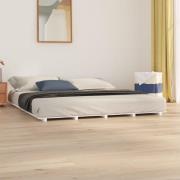 vidaXL Sängram vit 180x200 cm massiv furu