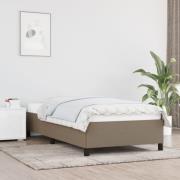 vidaXL Sängram utan madrass Taupe 90x190 cm tyg
