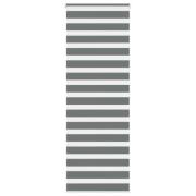vidaXL Rullgardin zebra mörkgrå 85x200 cm tyg bredd 80,9 cm polyester