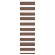 vidaXL Rullgardin zebra brun 50x150 cm tyg bredd 45,9 cm polyester