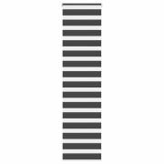 vidaXL Rullgardin zebra svart 60x230 cm tyg bredd 55,9 cm polyester