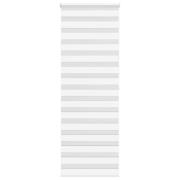 vidaXL Rullgardin zebra vit 80x200 cm tyg bredd 75,9 cm polyester