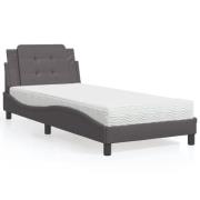 vidaXL Bed Frame without Mattress "Zadar" Black 107x203 cm Velvet