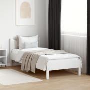 vidaXL Sängram utan madrass vit 90x190 cm massiv furu