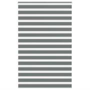vidaXL Rullgardin zebra mörkgrå 145x200 cm tyg bredd 140,9cm polyester