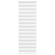 vidaXL Rullgardin zebra vit 75x230 cm tyg bredd 70,9 cm polyester