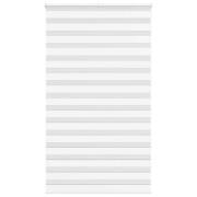 vidaXL Rullgardin zebra vit 135x230 cm tyg bredd 130,9 cm polyester
