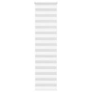 vidaXL Rullgardin zebra vit 60x200 cm tyg bredd 55,9 cm polyester