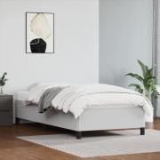 vidaXL Sängram vit 90x200 cm konstläder