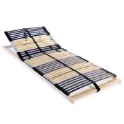 vidaXL Ribbotten utan madrass med 42 ribbor 7 zoner 90x200 cm
