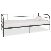 vidaXL Dagbädd utan madrass grå metall 90x200 cm