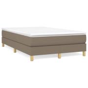 vidaXL Ramsäng med madrass taupe 120x190 cm tyg