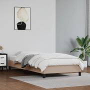 vidaXL Sängram cappuccino 100x200 cm konstläder