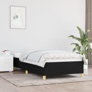 vidaXL Sängram utan madrass svart 80x200 cm tyg
