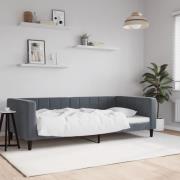 vidaXL Dagbädd mörkgrå 100x200 cm sammet