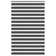vidaXL Rullgardin zebra svart 145x230 cm tyg bredd 140,9 cm polyester