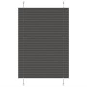 vidaXL Plisserad persienn svart 85x100 cm tyg bredd 84,4 cm polyester