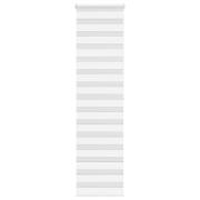 vidaXL Rullgardin zebra vit 55x200 cm tyg bredd 50,9 cm polyester