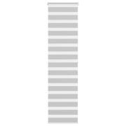 vidaXL Rullgardin zebra ljusgrå 55x200 cm tyg bredd 50,9 cm polyester
