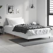 vidaXL Sängram vit 90x190 cm konstruerat trä