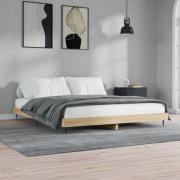 vidaXL Sängram utan madrass Sonoma ek 200x200 cm konstruerat trä