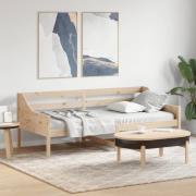 vidaXL Dagbädd utan madrass 100x200 cm massiv furu