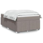 vidaXL Ramsäng med madrass taupe 120x190 cm tyg