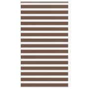 vidaXL Rullgardin zebra brun 120x230 cm tyg bredd 115,9 cm polyester